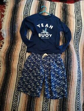 Life Is Good Boys Swim Set -Rash Guard + Swim Shorts